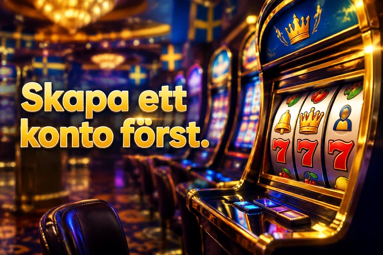 Skapa ett konto först